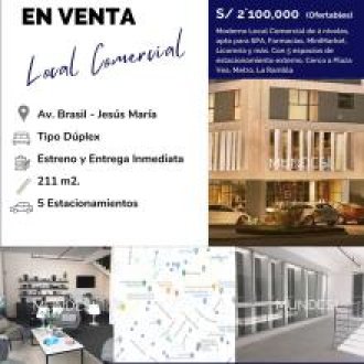 Venta Local Comercial en Jesús María